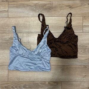 AERIE SMOOTHEZ Satin Tops